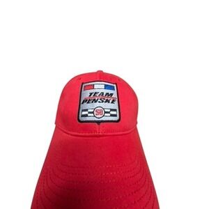 VTG "Team Penske" Racing 50th Anniversary Red Adjustable Baseball Cap Hat Mens